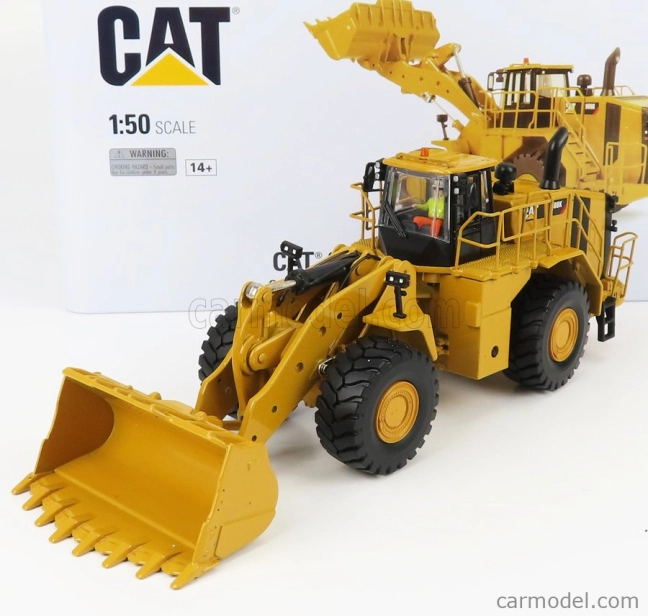 Dm-models Caterpillar Cat988k Ruspa Gommata - škrabací traktor - kolesový nakladač 1:50 žltá čierna