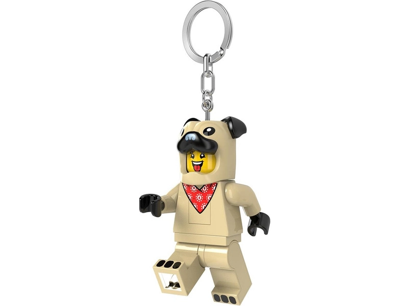 LEGO svietiaca kľúčenka – Mopslík