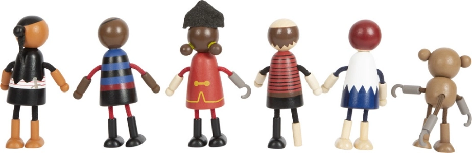 small foot Ohebné panenky pirátské figurky - poškozený obal