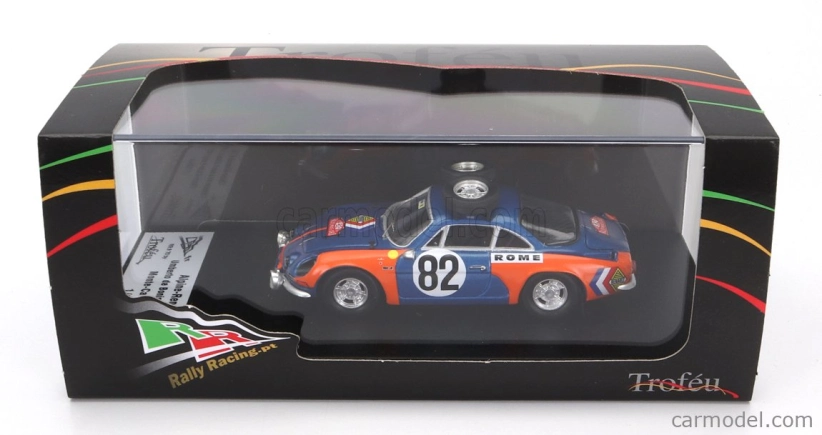Trofeu Renault A110 Alpine (night Version) N 82 Rally Montecarlo 1973 Umberto De Bonis - Maria T.pelossa 1:43 Modrá Oranžová