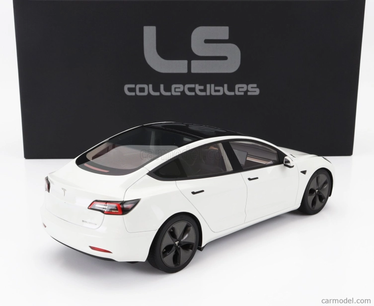 Ls-collectibles Tesla Model 3 2021 1:18 Perleťově Bílá Met