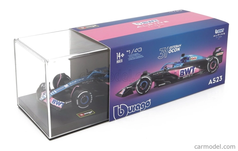 Bburago Renault F1 A523 Team Bwt Alpine F1 N 31 1:43, modrá