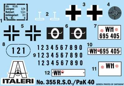 Italeri Tank Rso Pak40 Military 1945 1:35 /