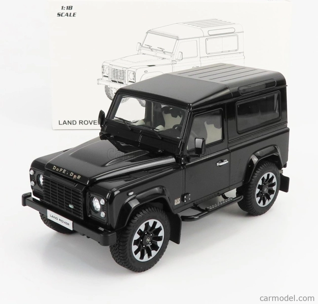 LCD model Land rover Defender 90 Works V8 70th Edition 2018 1:18 Black