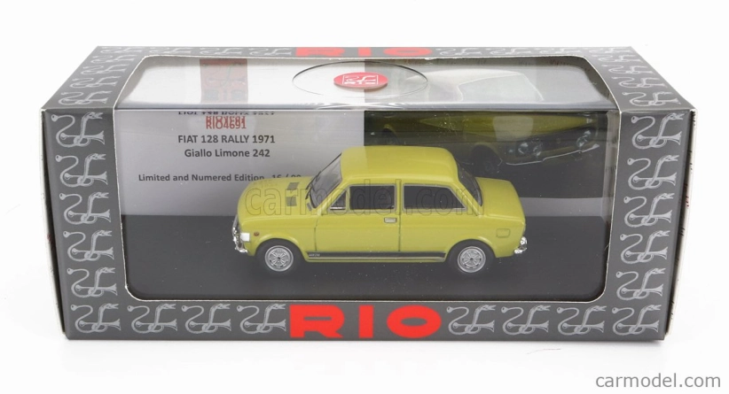 Rio-models Fiat 128 Rally 1971 1:43 Lemon Yellow