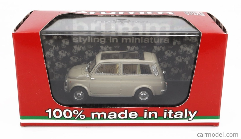 Brumm Fiat 500 Giardiniera - Tetto Aperto - Otvorená strecha 1960 1:43 Béžová