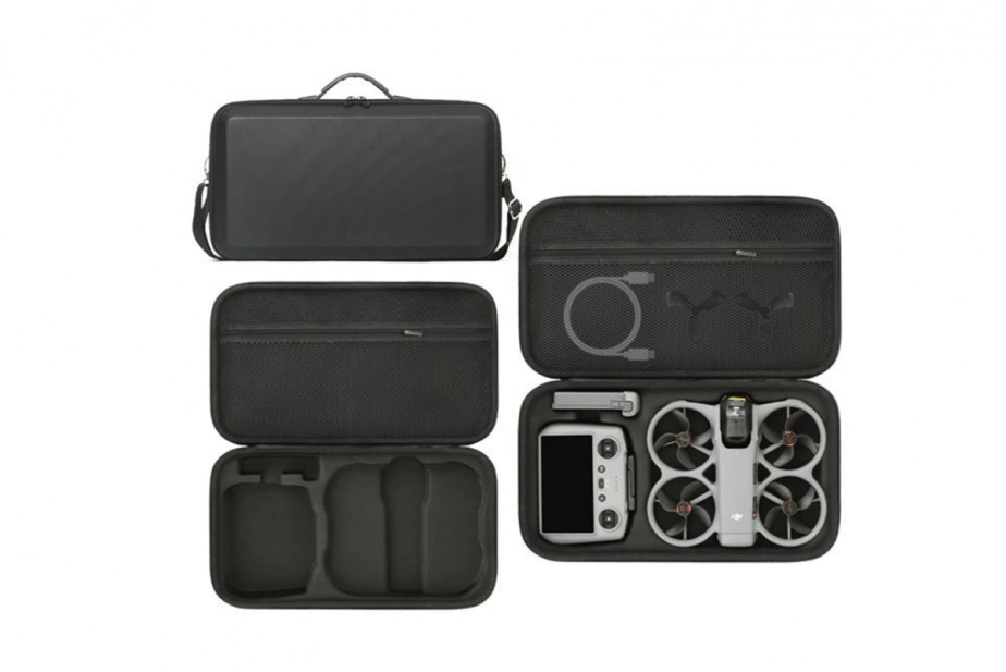 DJI Avata 360 - Čierne PU puzdro cez rameno pre DJI Avata 360 (DJI RC 2)