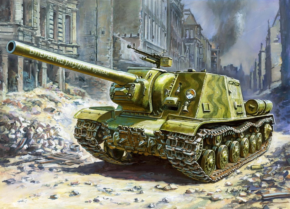 Zvezda samohybné dělo ISU-122 (1:35)