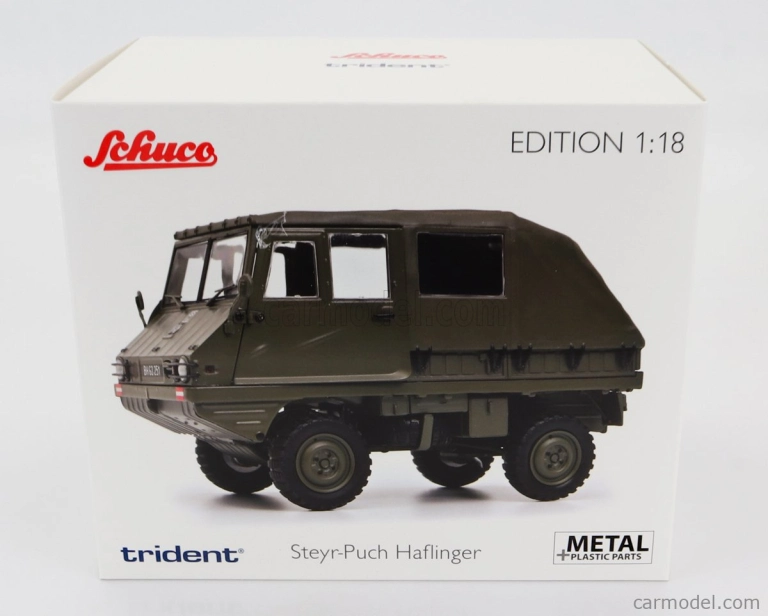 Schuco Steyr-puch Haflinger Obh 1975 1:18 Vojenská Zelená | RCprofi.cz