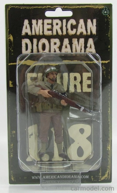 American diorama Figures Soldato Poliziotto Militare Con Fucile - Miltary Police Soldier Iv With Rifle Gun 1:18 Zelená Hnědá