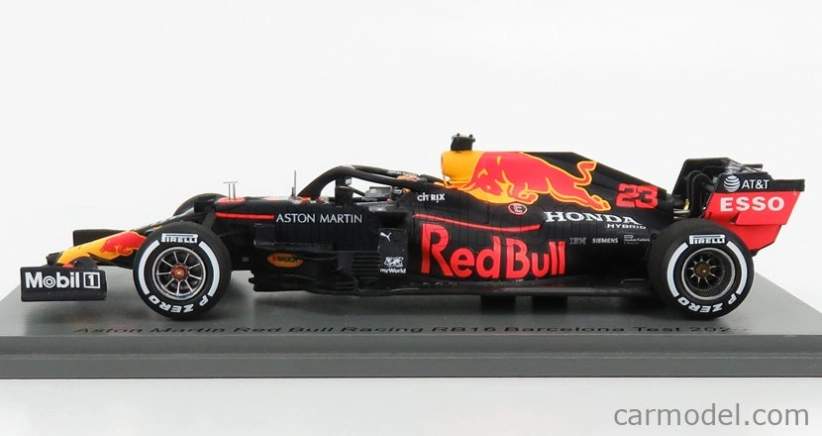 Spark-model Red bull F1 Rb16 Honda Team Aston Martin N 23 Test 2020 A.albon 1:43 Matná Modrá Červená Žlutá