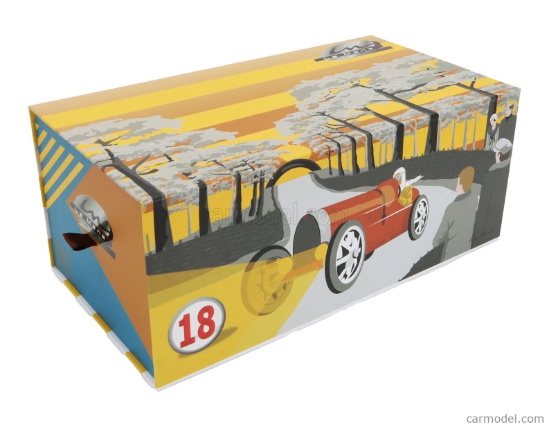 Miniatúry Le mans Bugatti F1 Type 57s 45 N 16 A.c.f. Gp 1937 Pierre Wimille 1:18 2 tóny matná modrá
