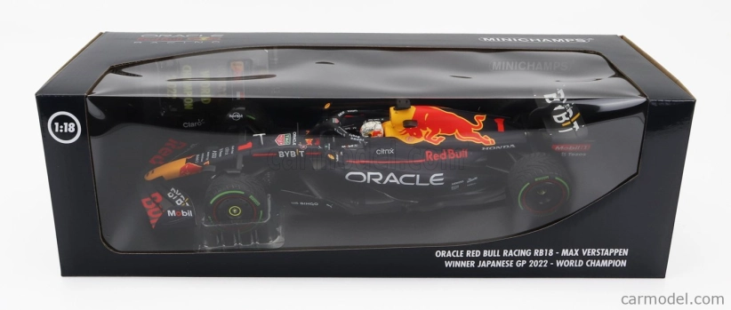 Minichamps Red bull F1 Rb18 Team Oracle Red Bull Racing N 1 1:18, tmavě modrá