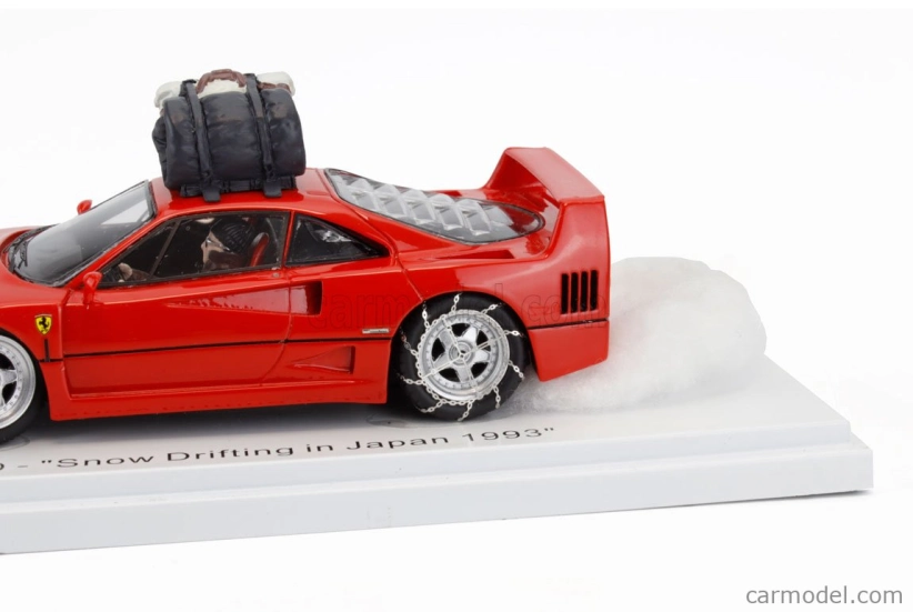 Kess-model Ferrari F40 Snow Drifting v Japonsku s pilotom 1993 1:43 Red