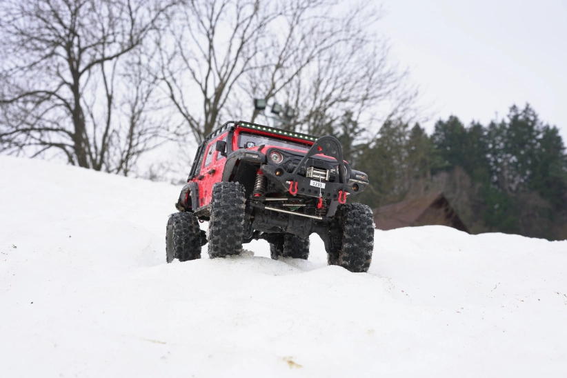 RC auto DF-4S PRO Crawler 313 mm 1:10, červená