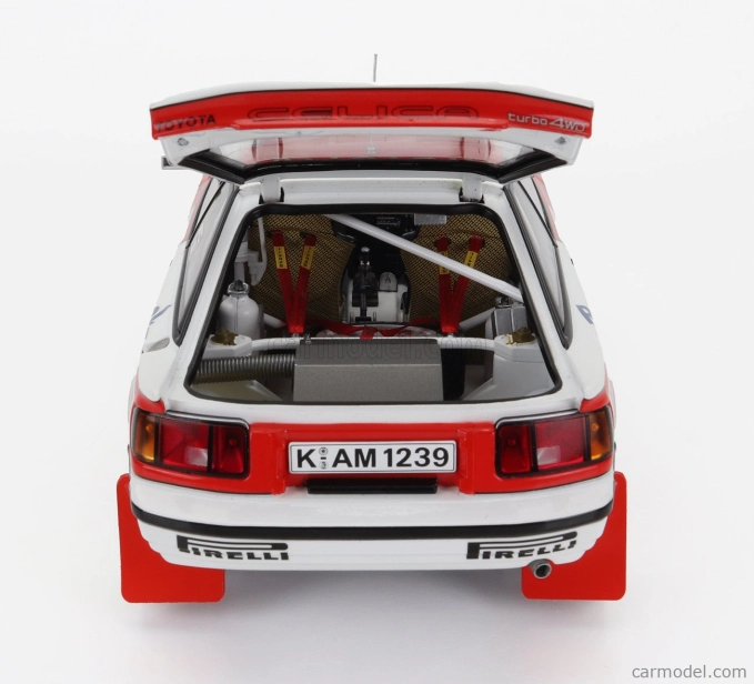 Kyosho Toyota Celica Gt-four St165 (nočná verzia) N 2 Winner Rally Montecarlo 1991 C.sainz - L.moya 1:18 Biela červená