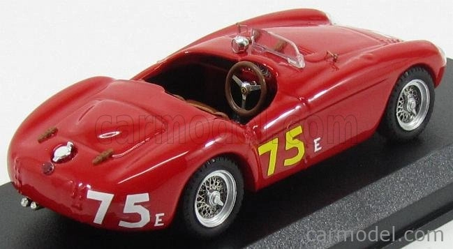 Umelecký model Ferrari 500 Mondial Spider Ch.0438 N 75 Winner Em Santa Barbara S+1.5 1955 B.pringle 1:43 Red