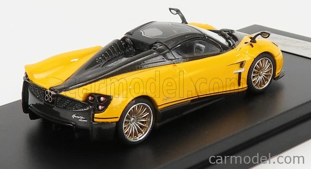 Lcd-model Pagani Huayra Roadster 2018 1:64 Žlutá Černá