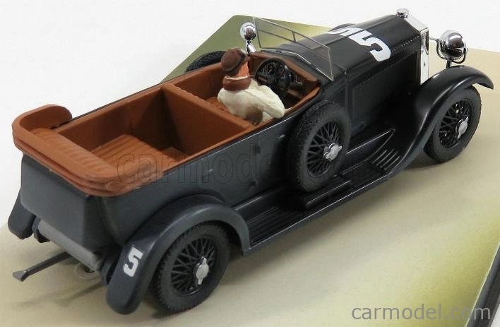 Rio-models Isotta fraschini Torpedo 8a Cabriolet N 5 Mille Miglia 1927 Maggi - Maserati - s obrázkom - 90. výročie Mille Miglia 1:43 Black