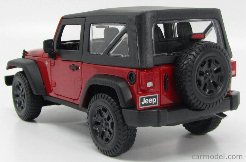 Maisto Jeep Wrangler Willys Soft-top 2014 1:18 červeno-čierna