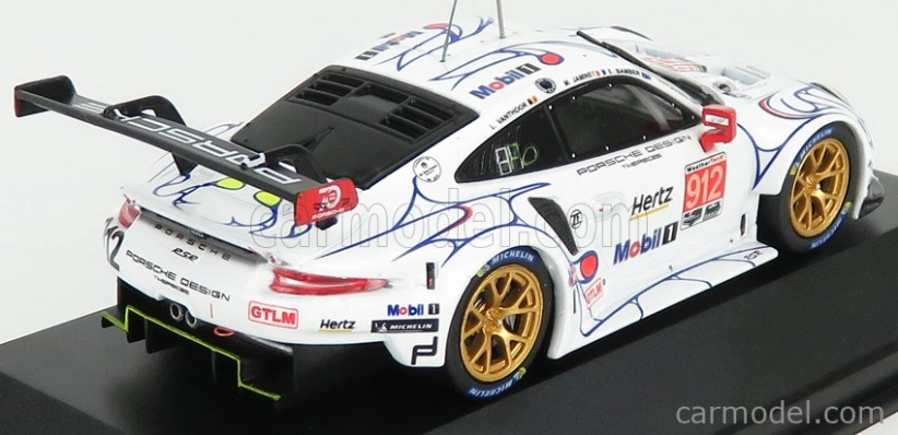 Ixo-models Porsche 911 991 Rsr Porsche Gt Team N 912 1:43, bílá