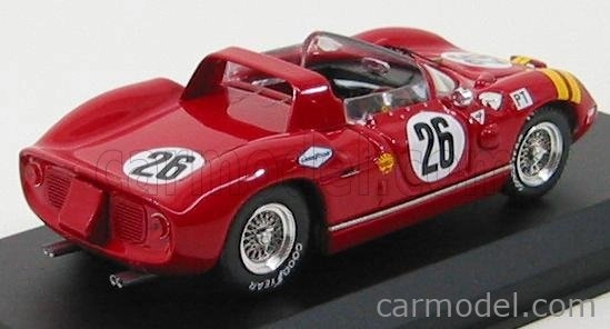 Umelecký model Ferrari 330p N 26 Sebring 1965 Grossman - Hudson 1:43 Red