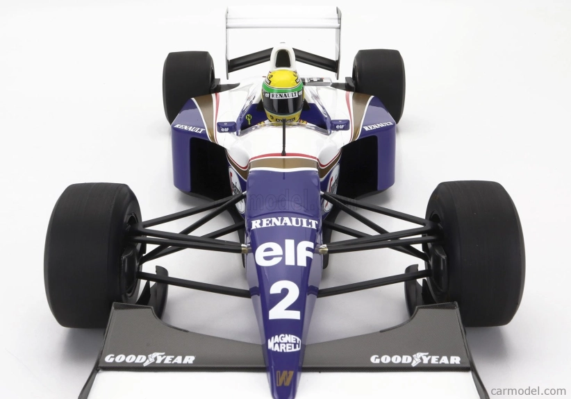 Minichamps Williams F1  Fw16 Team Rothmans Renault N 2 San Marino Gp Dirty Version 1994 Ayrton Senna 1:12 Modrá Bílá