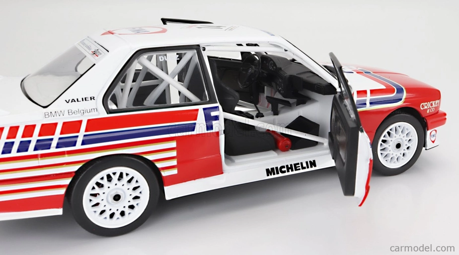 Solido BMW radu 3 (e30) N 14 Belgicko Procar 1993 Marc Duez 1:18 Červená biela