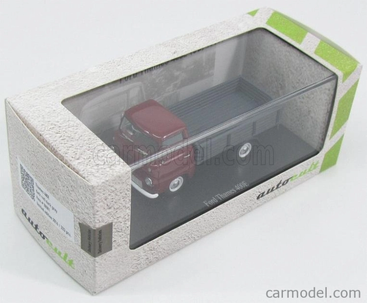 Autocult Ford england Thames 400e Truck Pick-up Veľká Británia 1964 1:43 Tmavo červená sivá