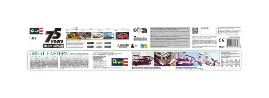 Plastic ModelKit loď 05608 - Great Eastern - 75 Years Plastic Modelling (1:388)
