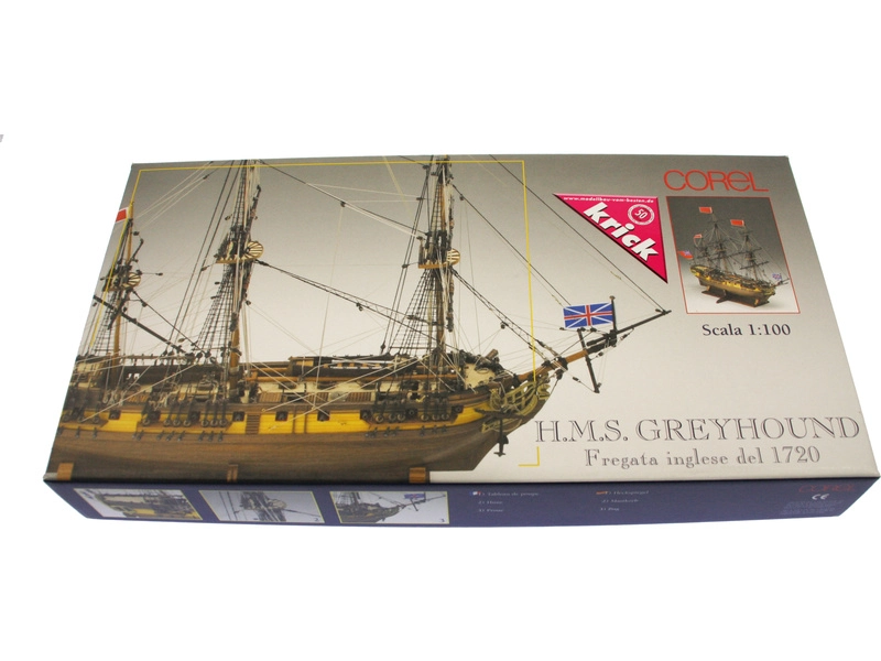 COREL H.M.S. Greyhound fregata 1720 1:100 kit
