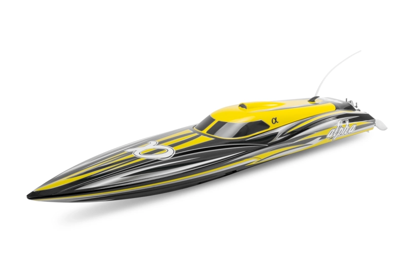 RC rychlostní člun Alpha 1000mm RTR brushless, žlutá - Hobbywing ESC
