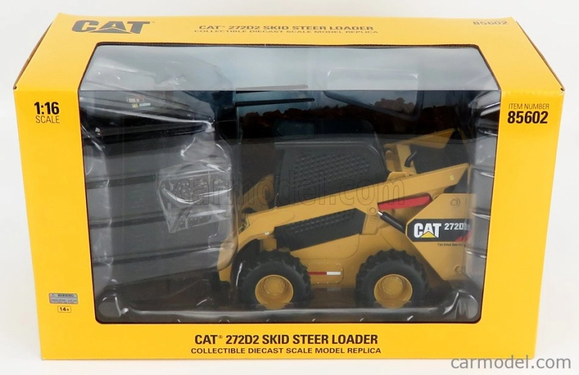 Dm-models Caterpillar Cat272d Ruspa Gommata - Skid Steer Loader 1:16 Žlutá Černá