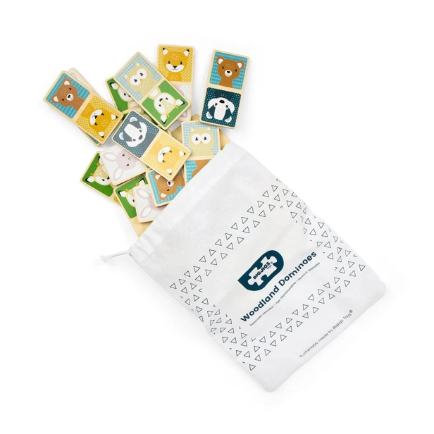 Bigjigs Toys Domino lesné zvieratá