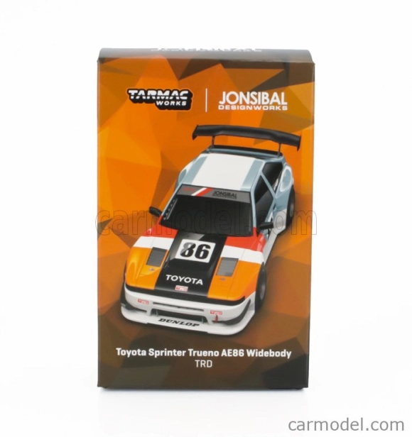 Tarmac Toyota Sprinter Trueno (ae86) N 86 Widebody Trd Racing 1980 1:64 Různé