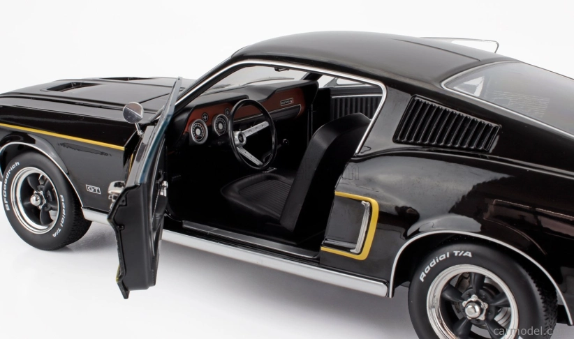 Kk-scale Ford usa Mustang Gt Fastback Coupe 1968 1:12 Black