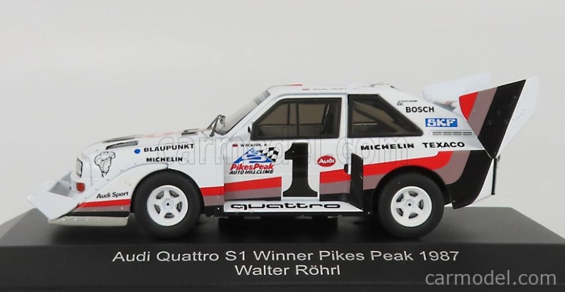 Cmr Audi Quattro Sport S1 E2 N 1 Winner Rally Pikes Peak Hill Climb 1987 W.rohrl 1:43 Žlutá Bílá Červená
