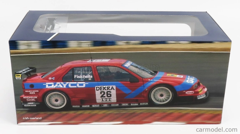 Werk83 Alfa romeo 155 V6 Ti Team Alfa Corse N 26 Dtm Itc 1995 Giancarlo Fisichella 1:18 Červená modrá