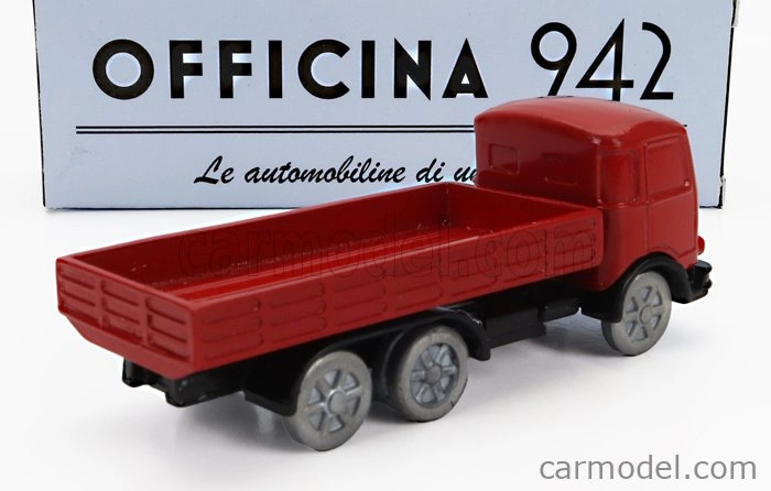 Officina-942 Om fiat Tigre Truck 3-osý 1960 1:76 Červená