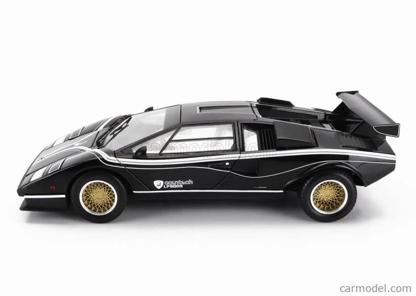 Kyosho Lamborghini Countach Lp500 R Quattrovalvole 1982 1:18 Černá Bílá