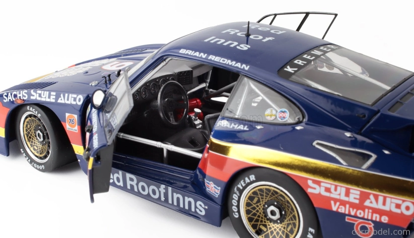 Werk83 Porsche 935 K3 3.2l Twin Turbo Team Garretson N 9 Winner 24h Daytona 1981 Bob Garretson - Bobby Rahal - Brian Redman 1:18 Modrá Zlatá Červená