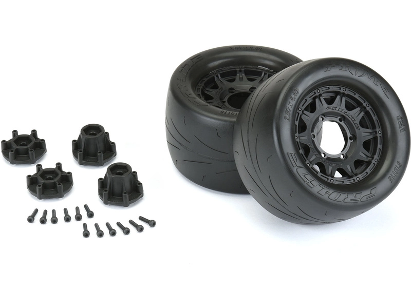 Pro-Line kolo 2.8", pneu Prime Street, disk Raid H12 černý (2)