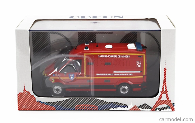 Odeon MAN Tge L2h2 Gifa Vsav Sdis 88 Vosges Vehicule De Secours Et D'assistance Aux Victimes Sapeurs Pompiers 2020 1:43 Červená Žlutá Černá