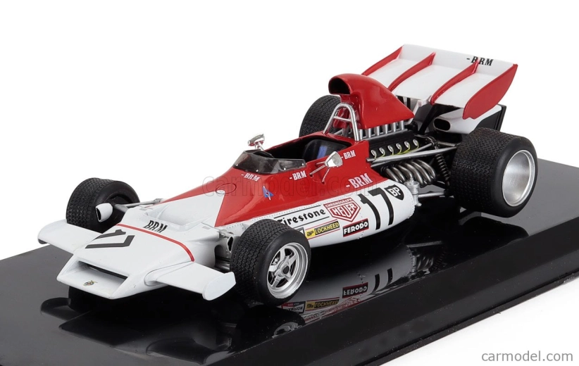 Edicola BRM F1  P160b N 17 Winner Monaco Gp 1972 Jean Pierre Beltoise - Blister Box 1:24 Červená Bílá