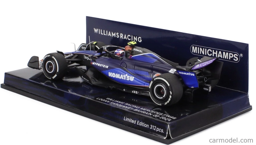 Minichamps Williams F1 Fw46 Team Williams Racing N 2 Season 2024 Logan Sargeant 1:43 2 Tóny Modré