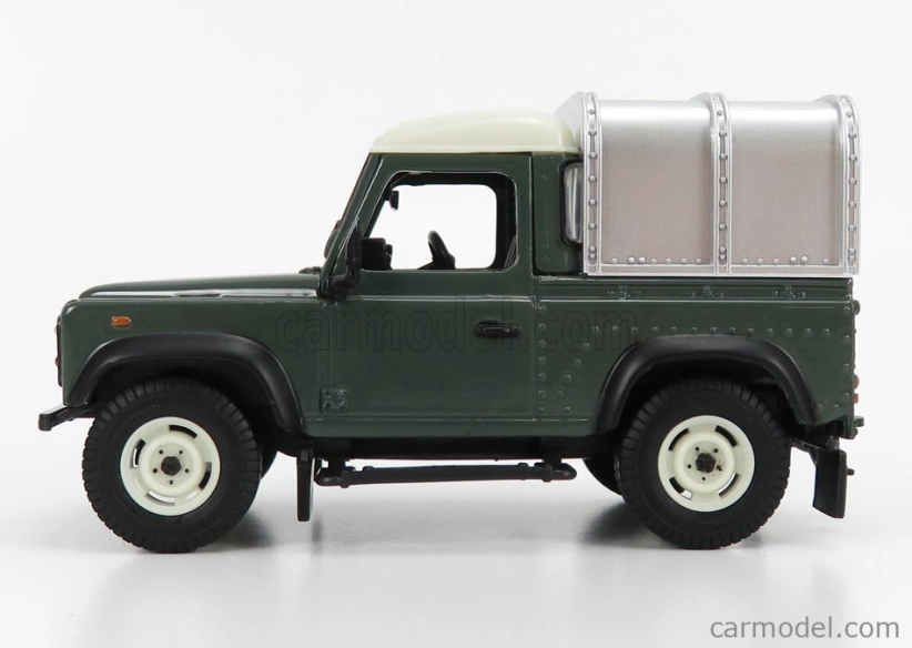 Britains Land rover Land Defender 90 Pick-up Closed 1984 1:32 Zelené Stříbro
