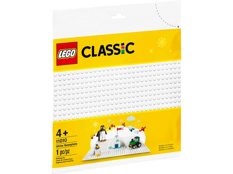 LEGO Classic - Biela podložka na stavanie
