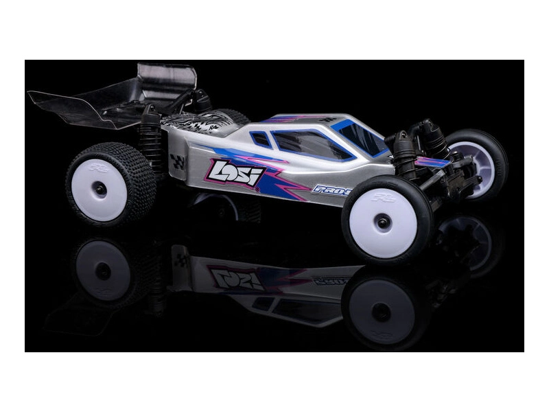 RC auto Losi Micro-B 1:24 RTR, strieborné