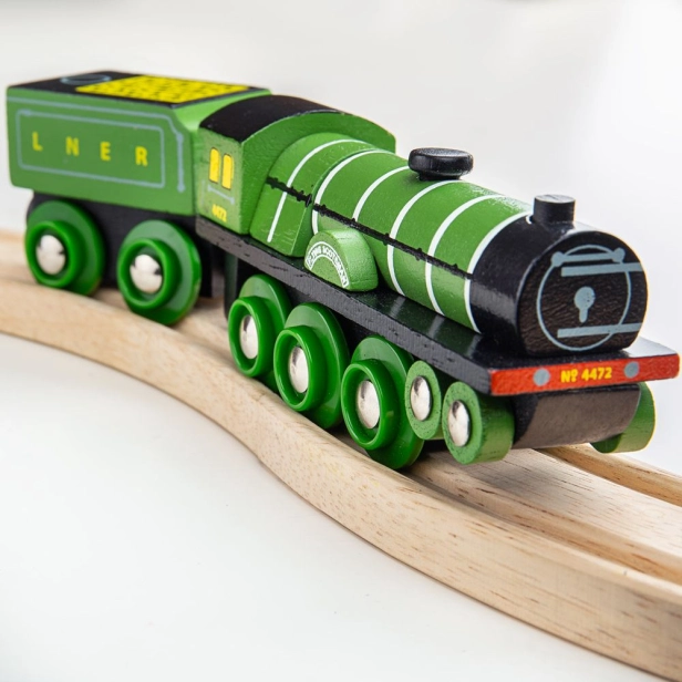 Bigjigs Rail Drevená replika lokomotívy Flying Scotsman