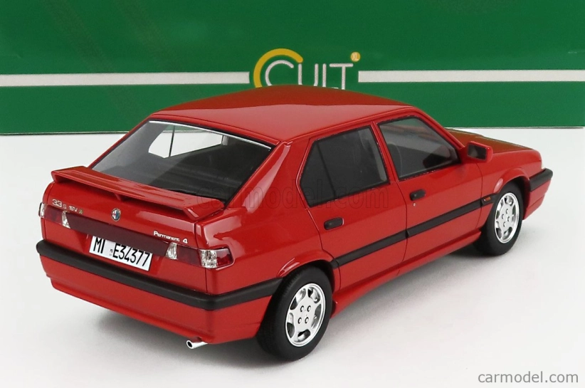 Cult-scale models Alfa romeo 33 S Qv Permanent 4 1991 1:18 Red